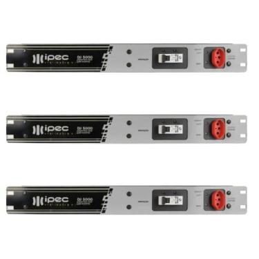 Imagem de Kit 3 Réguas Energia Rack 19 Com 8 Tomadas Disjuntor 5000w - Ipec, Cin