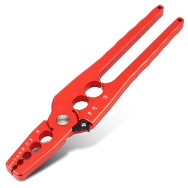 Imagem de KHZSPP Alicate de reparo manual de tubo de cobre redondo, plano com design de 6 furos, ferramenta de reparo de tubo de cobre, alicate de ferramentas de refrigeração para diâmetro 1/10.2 cm 3/20.3 cm 1