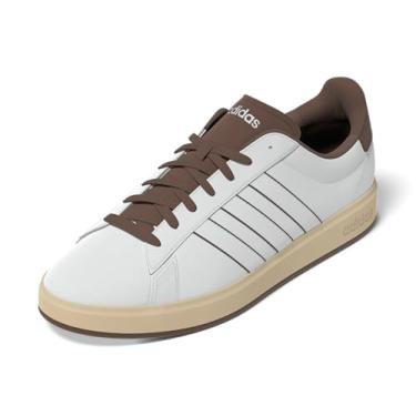 Imagem de adidas Grand Court 2.0 Tênis masculino, Branco/Branco/Earth Strata, 37