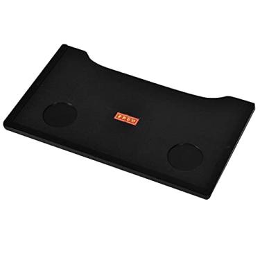 Imagem de Cadeiras de rodas mesa de plástico cadeira de rodas bandeja de regaço mesa de trabalho acessório de mobilidade acessório com porta-copos para pacientes e idosos escrita, leitura e alimentação