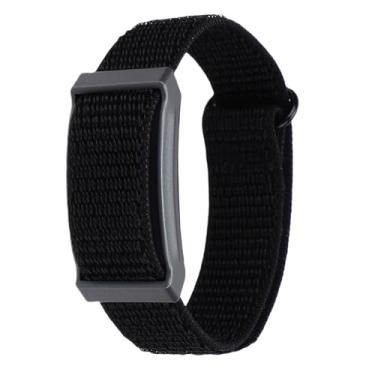 Imagem de Serounder Pulseira Inteligente para Homens e Mulheres, Rastreadores de Atividade e Condicionamento Físico de Nylon Com Aplicativo, Rastreador de Sono 24 Horas por Dia (BLACK)