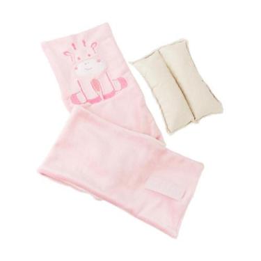 Imagem de Cinta Térmica Cólica Bebê Bolsa de Ervas Naturais Pimpolho - Rosa