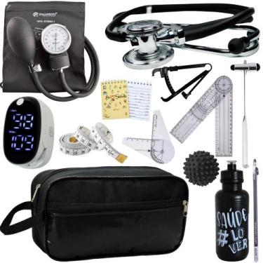 Imagem de Kit Fisioterapia Maleta Goniometro Martelo Buck Completo - Love Saude,