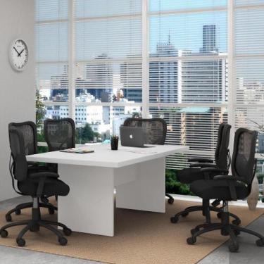 Imagem de Mesa Escritório/Reunião Multimóveis Cr25027 Branca - MULTIMOVEIS