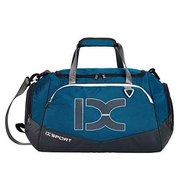 Imagem de Bolsa de Academia Esportiva 40L Unissex para Treinamento Fitness com Grande Capacidade Multifuncional Sacola Separação Seco Úmido 4 Compartimentos Independentes Alça Prática Transversal Removível e Aj