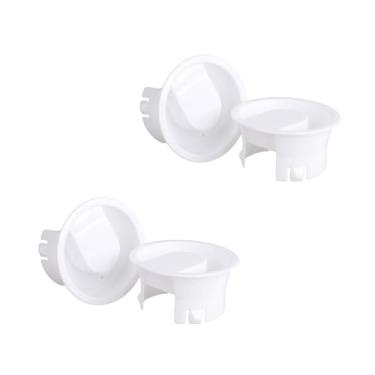 Imagem de 4 peças de tampas de jarro de água, 2 peças de tampas de jarra de vidro de grau alimentício à prova de poeira à prova de respingos rolhas de garrafa para jarra de vidro de bistrô