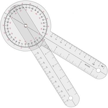 Imagem de OIIKI 1 Goniômetro de 20 cm, 360 graus (plástico)