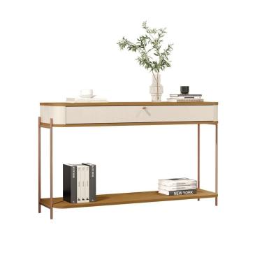 Imagem de Buffet Aparador Tucupi Off White Com Nature Pe Bronze - Moveis Jb