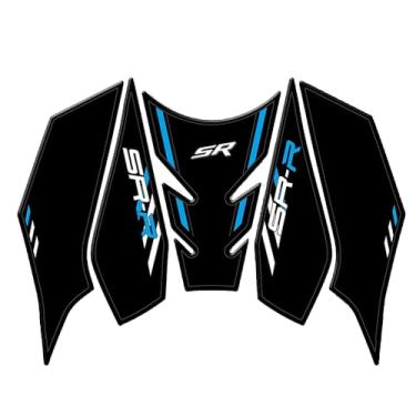 Imagem de Acessórios de motocicleta adesivos protetores de tanque de óleo combustível tapete de aderência de joelho a gás para CFMOTO 675SR-R 675sr-r (B)