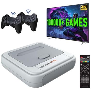 Imagem de Kinhank Super Console X Pro with 100000+ Games,TV & Game System in 1, Mini Retro Game Consoles for 4K HD/AV Output,Compatible with 63+ Emulators,2 Game Controllers