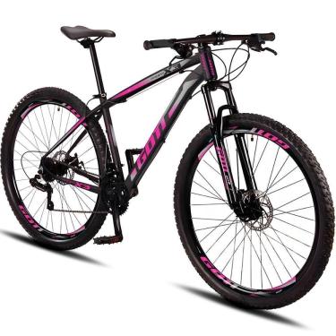 Imagem de Bicicleta Aro 29 Alumínio Gott 21v Freio A Disco Propp X3 - Preto-rosa - 17