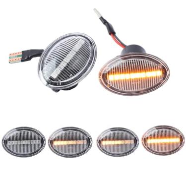 Imagem de Fouedy Luz de sinalização lateral para Fiat 500 500C 500L lâmpadas LED dinâmicas T10 para acessórios de carro Abarth 500 595 695