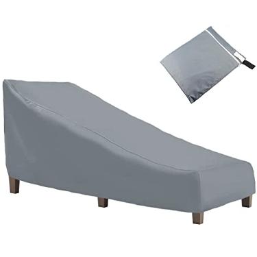 Imagem de Capa para espreguiçadeira de pátio, cinza, Skyour impermeável, resistente, capa reclinável para uso ao ar livre, banco de piscina, espreguiçadeira, capas de móveis para jardim e quintal (1)