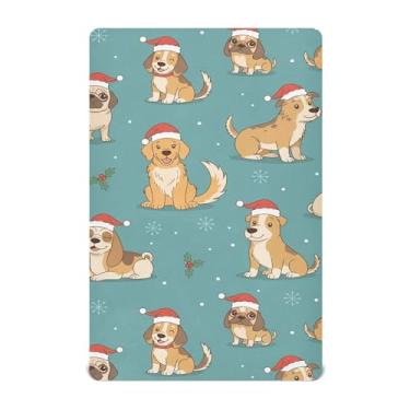 Imagem de SEHANY Lençol de berço de cachorro fofo para meninos e meninas, macio, respirável, elástico, lençol com elástico padrão para bebês de 27 x 99 cm