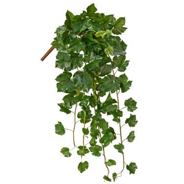 Imagem de Planta suspensa artificial de 106,6 cm com arbusto de folha de uva plantas artificiais decorativas plantas falsas para decoração de parede de janela