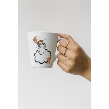 Imagem de Caneca Decorativa  Raposa e Pequeno Príncipe 150 ml Presente