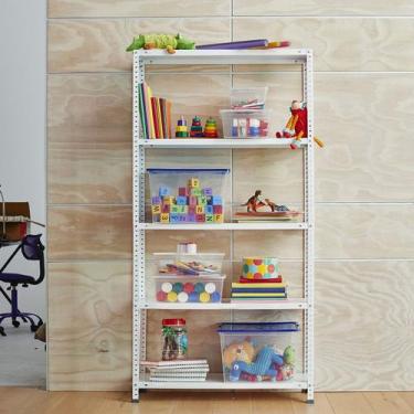 Imagem de Estante De Metal 350 Kg 5 Prateleiras 180x90x30 Cm - Fixser