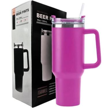 Imagem de Copo Térmico Inox Portátil 1200ml Garrafa Térmica Inoxidável com Tampa