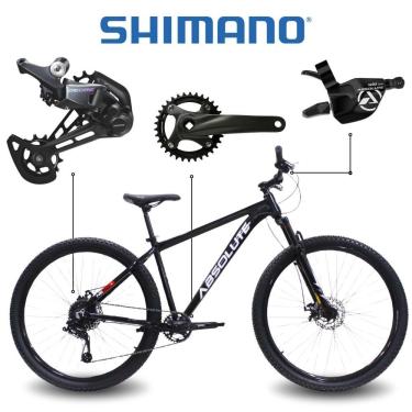 Imagem de Bicicleta Aro 29 Absolute Nero 5 Shimano Deore 12v Freio Hidráulico 13,5 Preto