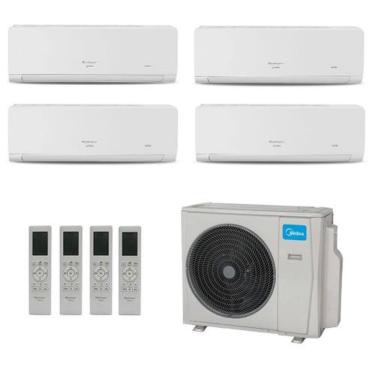 Imagem de Ar Condicionado Multisplit HW Inverter 36.000 Btu (1x Evap 9.000 + 2x Evap 12.000 + 1x Evap 18.000) Quente Frio 220v