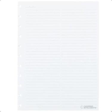 Imagem de Refil Pautado de Caderno Inteligente Linha Branca Grande 30 Folhas 120