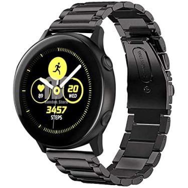 Imagem de Pulseira Nandos-Store compatível com Samsung Galaxy Watch 42mm / Active and Gear S2 (Preto 3 elos)