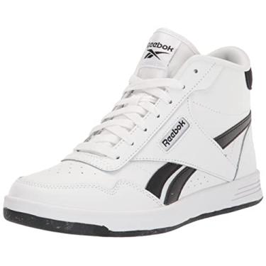 Imagem de Reebok Tênis feminino Club C cano alto, Branco/preto, 11.5