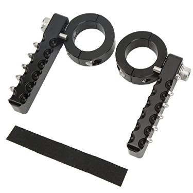 Imagem de Kit de Montagem de Cavilhas para Estrada, Cavilhas para Estrada AjustáVeis ​​Em AlumíNio CNC Apoios para Os PéS Com Grampos de Dentes de aço InoxidáVel para Motocicleta