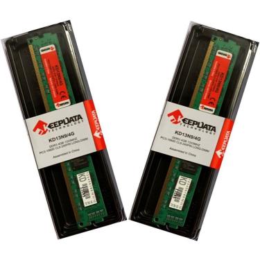 Imagem de 2 Módulos de Memória RAM DDR3 PARA DESKTOP 4GB 1333 MHz PC3-10600 CL9 240 Pinos LONG-DIMM