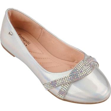 Imagem de SAPATILHA PAMPILI SUPER FOFURA PRATA HOLOGRÁFICO 295342 Cor:Prata;Tamanho:35