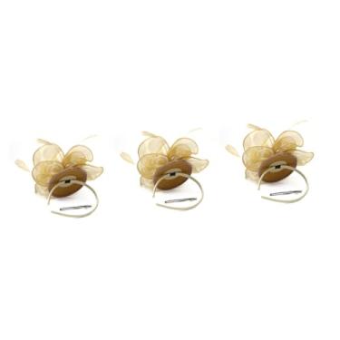 Imagem de balacoo 3 peças de véu fascinador chapéu para mulheres chapéu de festa de chá acessório de cabeça Gatsby melindrosa acessórios fascinadores para mulheres acessórios de cabelo de casamento moda