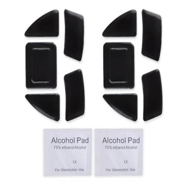 Imagem de 2 conjuntos de mouse pads compatíveis com mouse Razer Viper Ultimate Gaming (para Razer Viper Wireless)