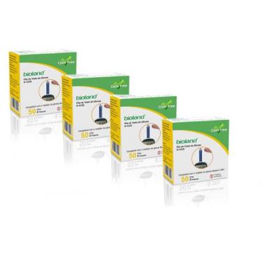 Imagem de Tiras/fitas Para Glicemia Bioland G423s 200 Unid (4cxs C/50)
