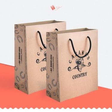 Imagem de Sacolas de Papel Personalizadas M - CRA Embalagens Personalizadas