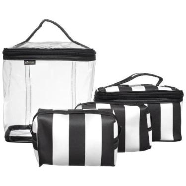 Imagem de Necessaire Feminina Viagem 4 Peças Frasqueira Estilo / 300L - PGB, Pre