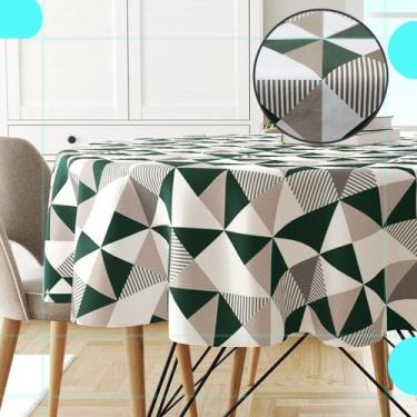 Imagem de Toalha Mesa Plástica Térmica Fusion Vd 4 Lugares Redonda 1,38 - IDEALI