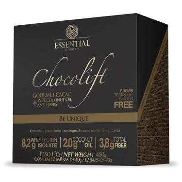Imagem de Chocolift Be Unique - Caixa com 12 Barras de 40g cada - Essential Nutr