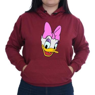 Imagem de Blusa Moletom Flanelado Feminino Margarida Patolino - Elite, Bordô, G