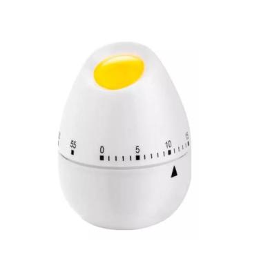 Imagem de Timer cronômetro temporizador cozinha formato ovo 60 minutos - Clink