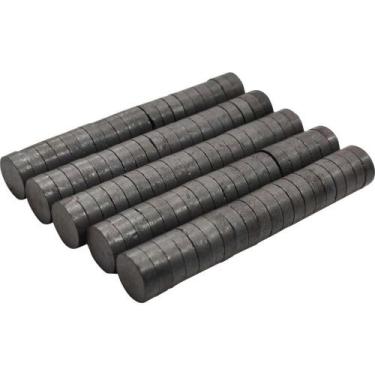 Imagem de ímã de Ferro 10X3MM Preto - Pacote com 100 Unidades - KIT