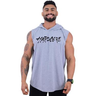 Imagem de Regata Longline com Touca Masculina MXD Conceito Hardcore Escrita, Cin