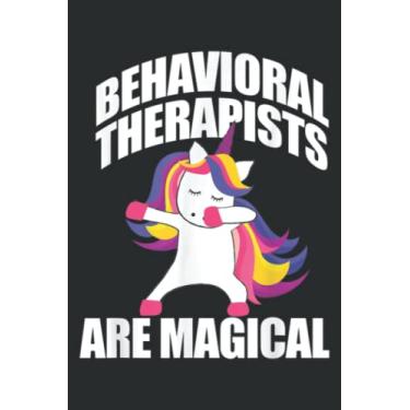 Imagem de Behavioral Therapists Are Magical Dabbing Aba Meme: Ruled Notebook, Lined Journal with 6" x 9", 100 Pages and Matte Finish Cover, Perfect for School, Office & Home