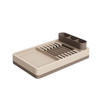 Imagem de Escorredor de Louças Coza Flat 42 x 26 x 10 cm Warm Gray