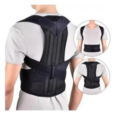 Imagem de Colete Cinta Corretor Coluna Magnetica Costas Postura Modela - MBFIT