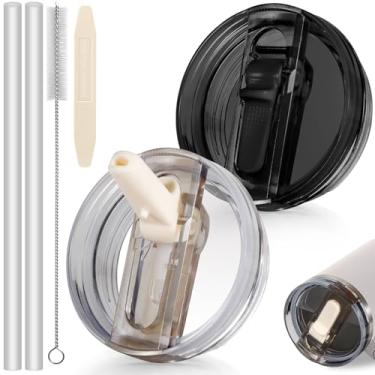 Imagem de ANTAND Tampa de canudo flip de 850 g para Stanley H2.0 Quencher de 850 g, 2 pacotes de substituição de tampa à prova de vazamento para Stanley Protour Stanley Cup acessórios de 850 g, tampa sem