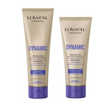 Imagem de Kit Dynamic Lowell Shampoo 240ml + Condicionador 200ml Antiqueda, Forç