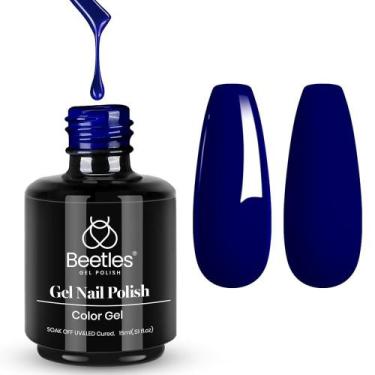 Imagem de Esmalte em Gel Besouros Midnight Ocean Navy - Azul Escuro 15ml