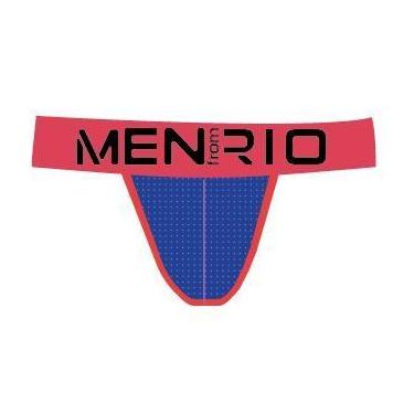 Imagem de Cueca sexy undies 5cm azul e laranja - Men From Rio, XG