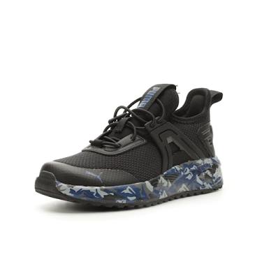 Imagem de PUMA Tênis infantil unissex Pacer Next Exel Mesh Slip on, Mountain Park PUMA Preto-Blazing Blue, 11.5 Little Kid