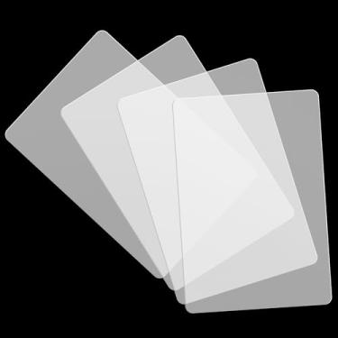 Imagem de Seenelling 4 Pcs Mahjong Tile Mixer Plastic Shuffler for Mixing and Shuffling Tiles Mahjong Accessories Gifts for Lovers Playing Game (Clear)